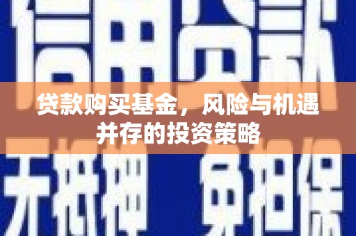 迭部贷款购买基金，风险与机遇并存的投资策略
