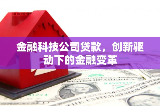 迭部金融科技公司贷款，创新驱动下的金融变革