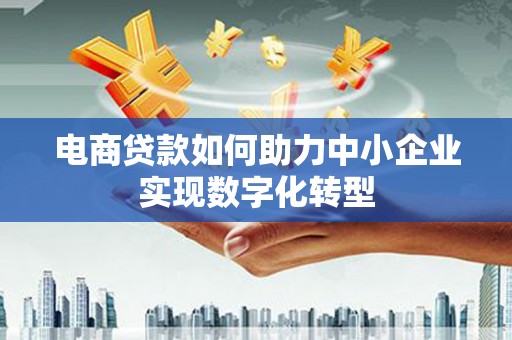 迭部电商贷款如何助力中小企业实现数字化转型