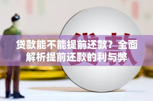 迭部贷款能不能提前还款？全面解析提前还款的利与弊