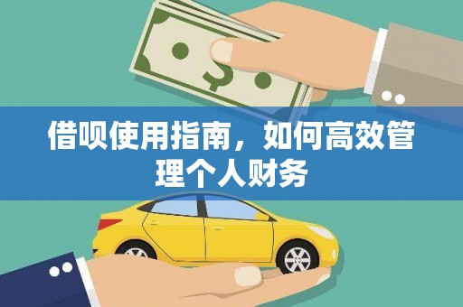 迭部借呗使用指南，如何高效管理个人财务