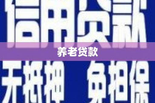 迭部养老贷款