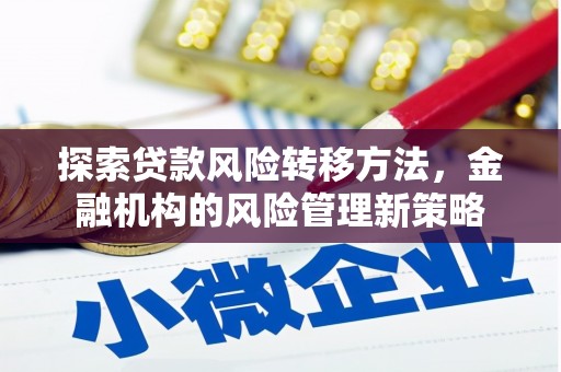 迭部探索贷款风险转移方法，金融机构的风险管理新策略