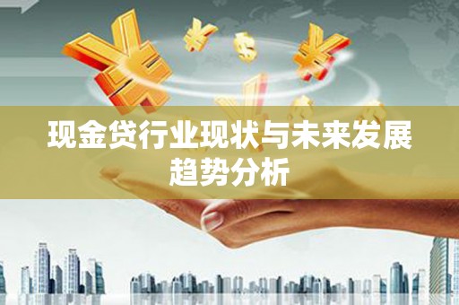迭部现金贷行业现状与未来发展趋势分析