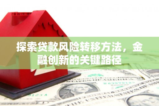 迭部探索贷款风险转移方法，金融创新的关键路径