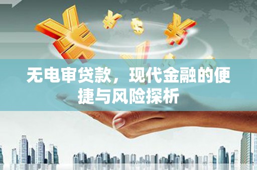 迭部无电审贷款，现代金融的便捷与风险探析
