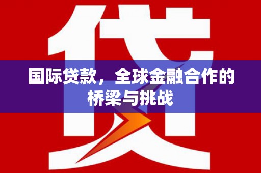 迭部国际贷款，全球金融合作的桥梁与挑战