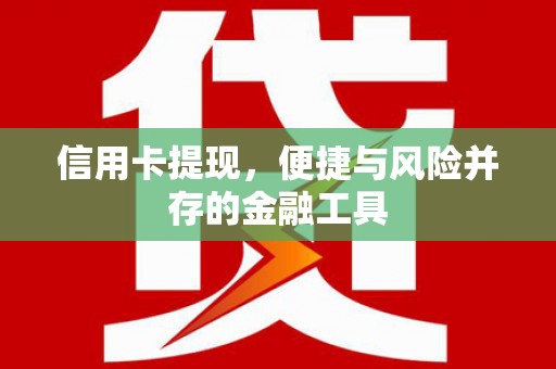 迭部信用卡提现，便捷与风险并存的金融工具