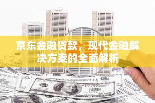 迭部京东金融贷款，现代金融解决方案的全面解析