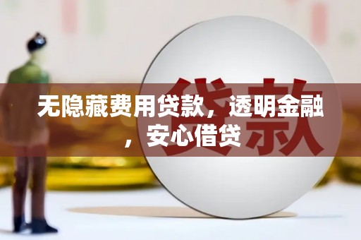 迭部无隐藏费用贷款，透明金融，安心借贷