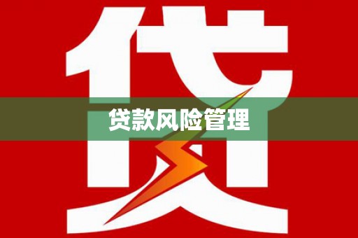 迭部贷款风险管理