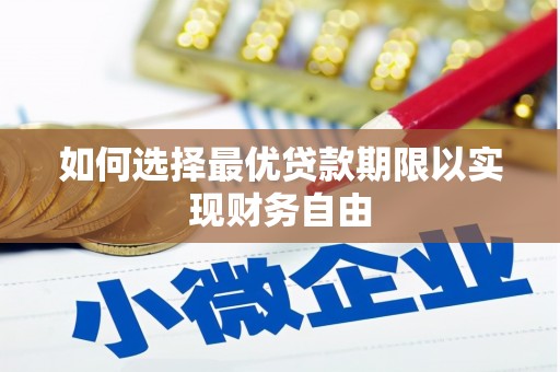迭部如何选择最优贷款期限以实现财务自由