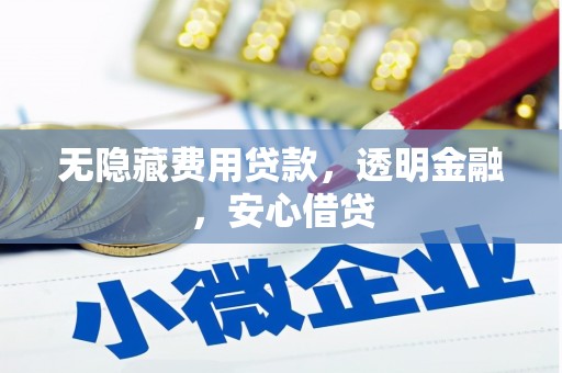 迭部无隐藏费用贷款，透明金融，安心借贷