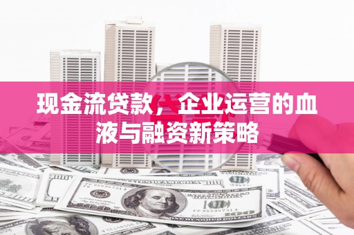 迭部现金流贷款，企业运营的血液与融资新策略