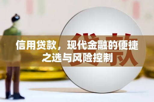 迭部信用贷款，现代金融的便捷之选与风险控制