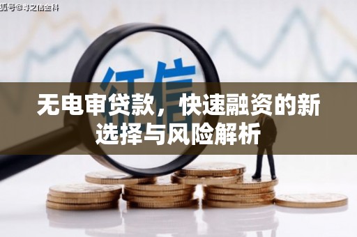 迭部无电审贷款，快速融资的新选择与风险解析