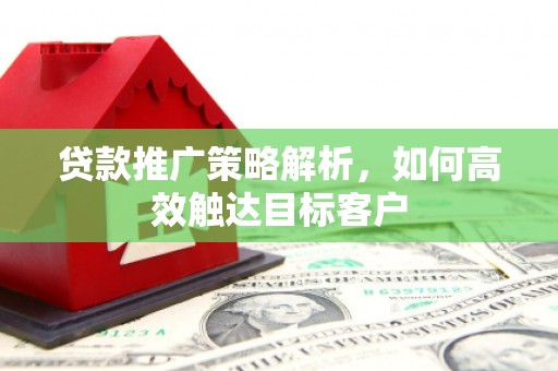 迭部贷款推广策略解析，如何高效触达目标客户