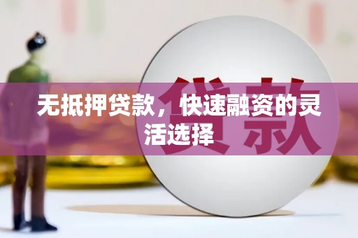 迭部无抵押贷款，快速融资的灵活选择