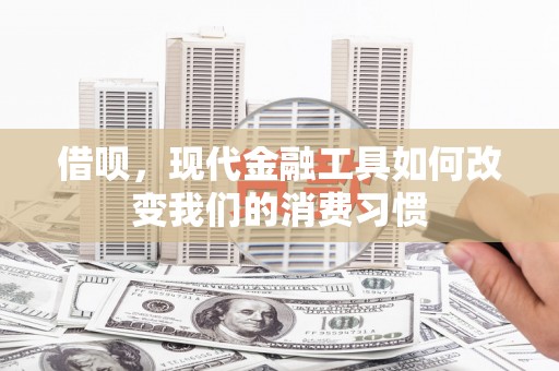 迭部借呗，现代金融工具如何改变我们的消费习惯
