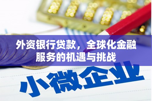 迭部外资银行贷款，全球化金融服务的机遇与挑战