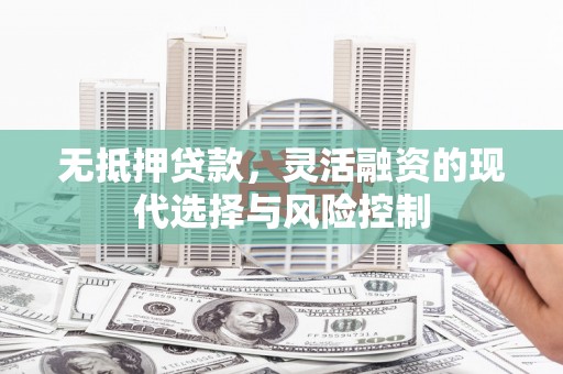 迭部无抵押贷款，灵活融资的现代选择与风险控制