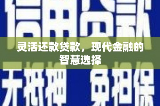迭部灵活还款贷款，现代金融的智慧选择