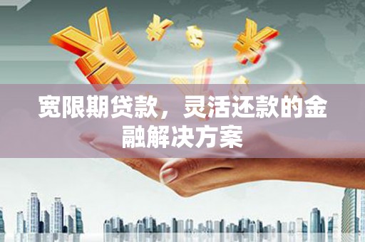 迭部宽限期贷款，灵活还款的金融解决方案