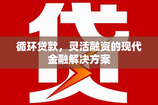 迭部循环贷款，灵活融资的现代金融解决方案