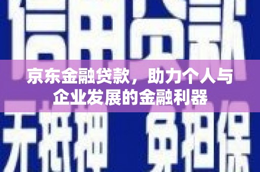 迭部京东金融贷款，助力个人与企业发展的金融利器