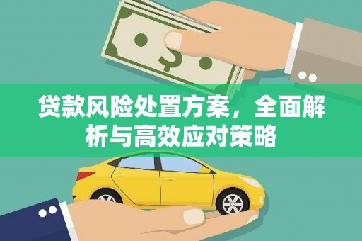 迭部贷款风险处置方案，全面解析与高效应对策略