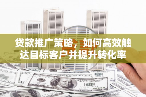 迭部贷款推广策略，如何高效触达目标客户并提升转化率