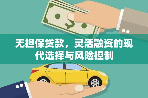 迭部无担保贷款，灵活融资的现代选择与风险控制